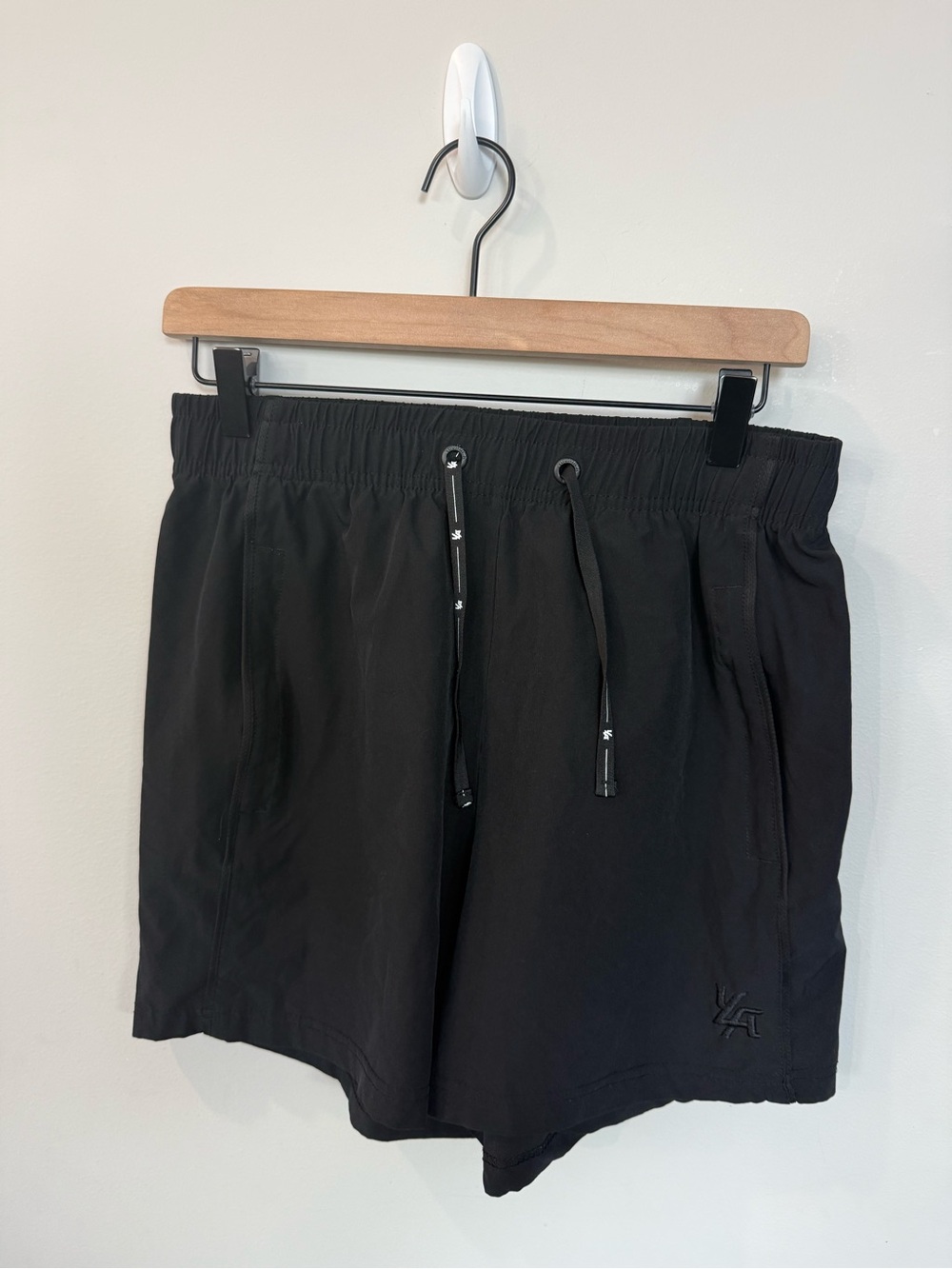 YoungLA Men’s Performance Training Shorts Black Size Large Gym Athletic